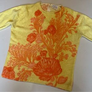 Vintage Woolangora Blend Darlene Hand-Screen Print